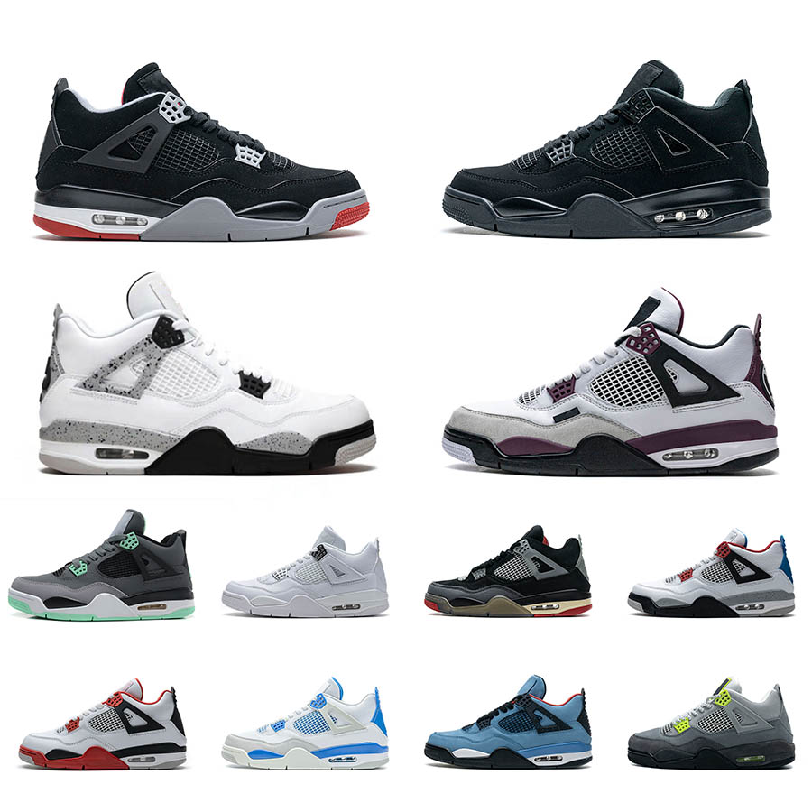 

2021 Mens Silt Red 4 Basketball Shoes Women 4s Sail What The Royalty Cat Metallic Rasta LA Bred Black Laser Raptors Cool Grey Oreo Sneakers