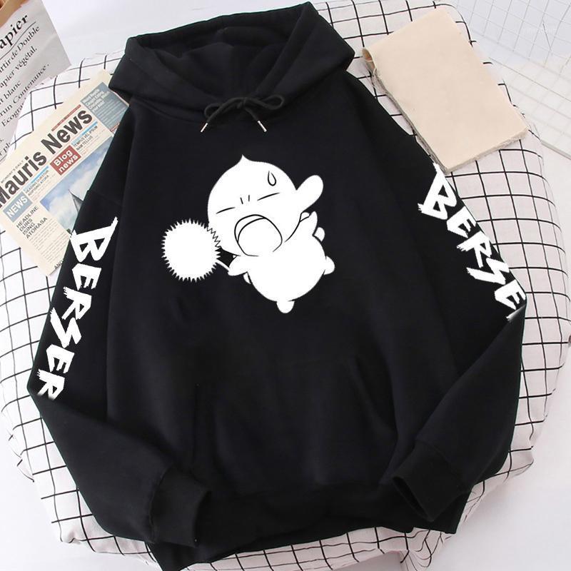 

Men's Hoodies & Sweatshirts Harajuku Japan Anime Berserk Hoodie Male Manga Puck Printed Sweatshirt Winter Black Pullover Causal Clothes Hood, White