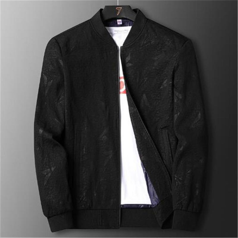 

Men' Jackets Autumn Winter Flight Jacket Stand-Up Collar Slim Fit European American Clothing Tops Outerwear Coats, Black