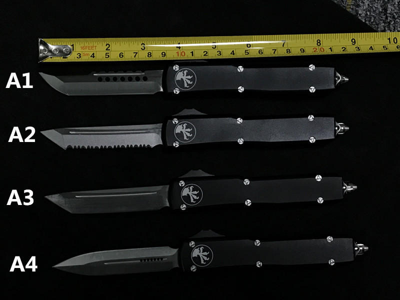 

High quality Microtech UTX85 Ultratech UTX-85 UTX85 UTX-70 UTX70 Knife D2 Blade T6 Aluminum (CNC) Handle Outdoor Camping Knives EDC tool