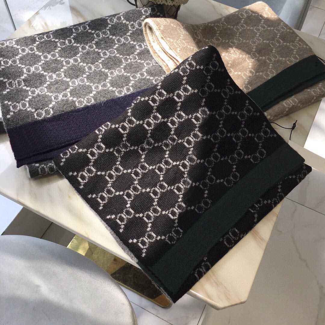 

2021 designer fashion warm scarf high quality style accessories simple retro men and women 190X30CM