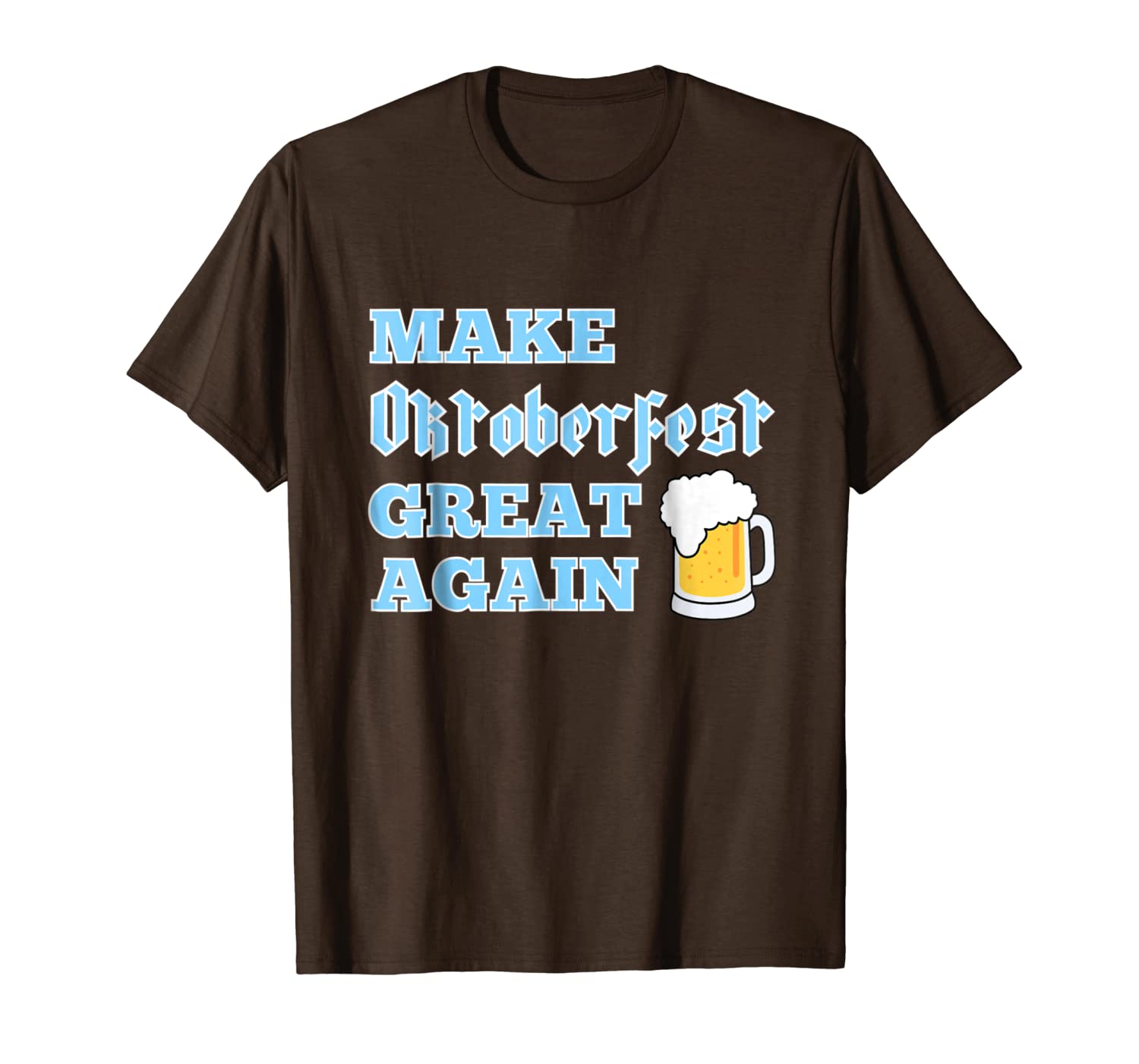 

make oktoberfest great again t-shirt with beer mug, White;black