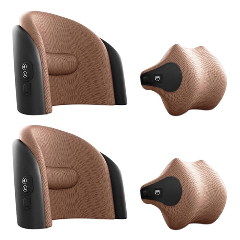 

Seat Cushions Car Electric Massager Pillow Seats Back Support Headrest Simulation Human Massage For Travel Home Office