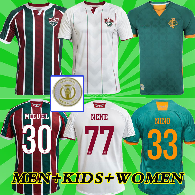 

Fluminense 2021 Soccer Jerseys Ganso FluzÃ£o FRED PHGANSO HUDSON NENE NINO HENRIQUE Futbol Camisas Football Camisetas Shirts men+kids kit, Black;yellow