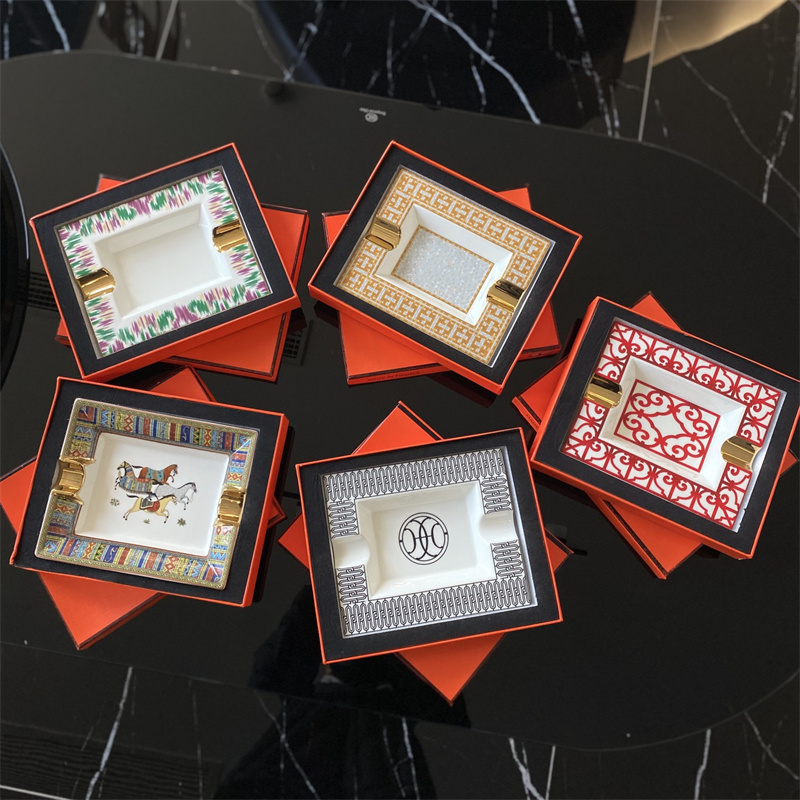 

classic ceramics Ashtrays unisex smoking supplies home car hotel luxury designer smoke Accessories