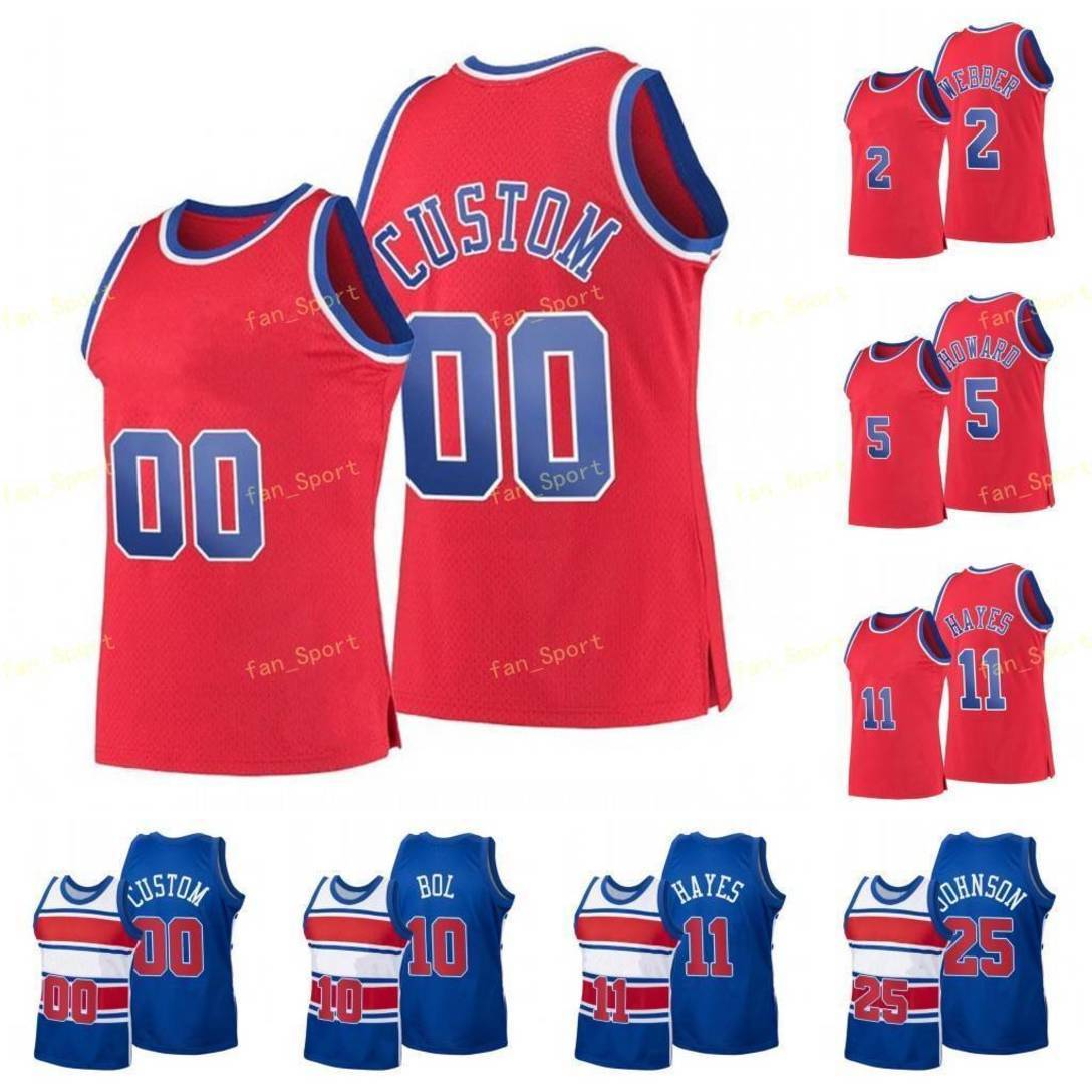 

City Earned Edition Custom Printed 23 Michael Bol 10 Manute Monroe 24 Earl Unseld 41 Wes Howard 5 Juwan Webber 2 Chris Basketball Jerseys Men Women Kids, Red