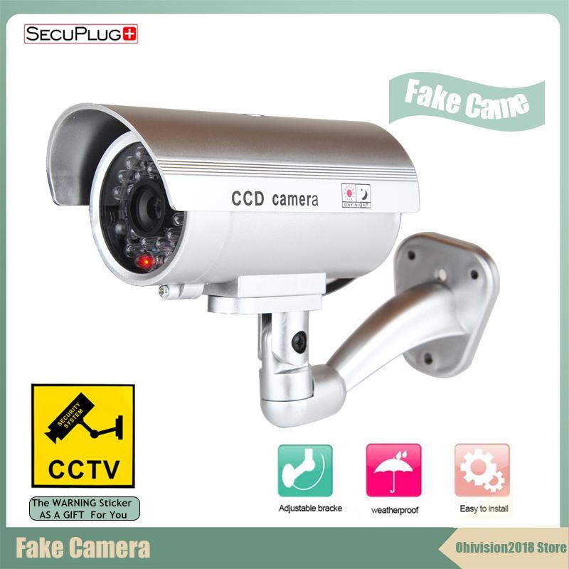 

Security DC-2600 Waterproof Outdoor Indoor Fake Camera Dummy CCTV Surveillance Night CAM LED Light Color IP Cameras