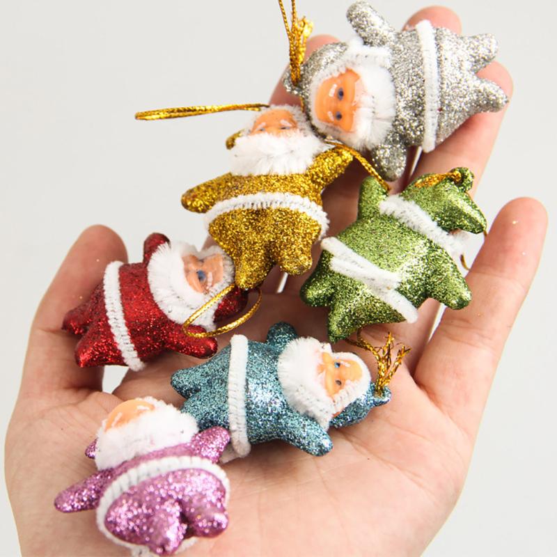 

Christmas Decorations 6pcs Santa Claus Doll Tree For Home 2021 Xmas Navidad Noel Ornament Year 2022 Decor