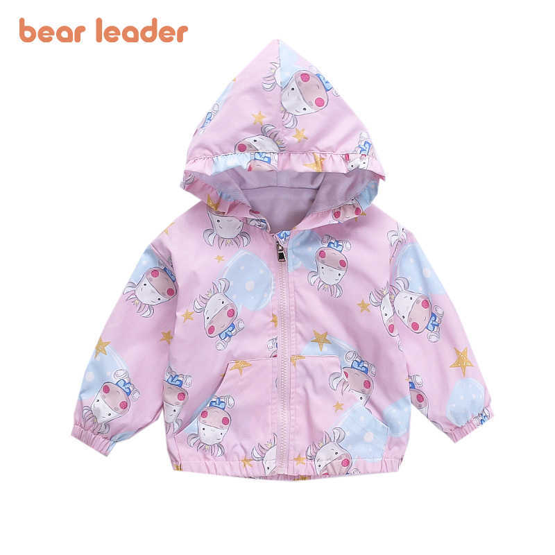

Bear Leader Kids Girls Princess Fashion Clothes Autumn Baby Cartoon Print Cute Jackets Spring Hooded Coats Children Outerwear 210708, Ah3824white