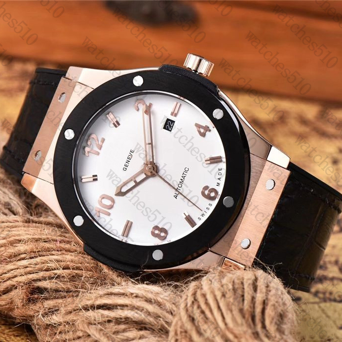 

Luxury Men Watch Automatic Mechanical watches Stainless Steel Mens Watches Leather Strap Wristwatches LuxuryAAAwatches, Color 5