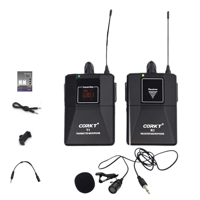 

Video Recording Mini Portable Transmitter Lapel Mic Youtube Vlog Receiver Phones Wireless Microphone System Interview Microphones