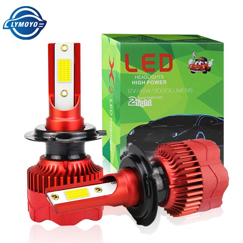 

Car Headlights 2PC H7 LED H4 COB H1 H8 H11 H3 9005 9006 H9 9012 48W Auto Headlight Fog Bulb High Low Beam Spot Light HeadLamp 6000K 12V
