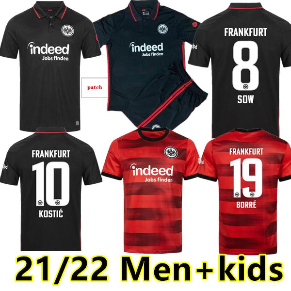 

(With VAT) 2122 Eintracht Frankfurt soccer jerseys 2021 2022 Die Adler SOW SILVA KOSTIC JOVIC football uniform kids kit HASEBE KAMADA jersey HINTEREGGER maill, 21/22 home adult