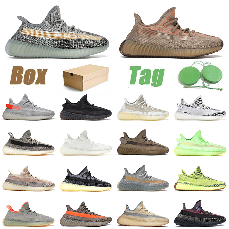 

With Box 2021 Newest Arrival Sports ASH Blue Running Shoes SIZE 13 Sand Taupe Yecheil Cinder Natural Zebra for mens womens Trainers Sneakers, C20