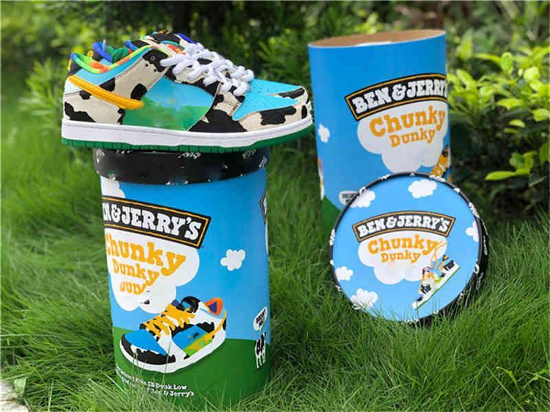 

Trainers Low Dunk X Man Jerry's SB Pro 2021 Dunky Chunky skates Pulse-Black-University Gold Skateboard Shoes QS WITH Ben SPECIAL White/Lag H