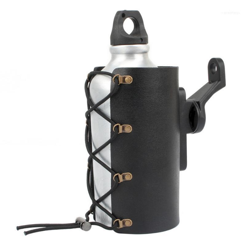 

Handlebars Motorcycle Black PU Drink Holder Water Beverage Bottle For 9mm Mounting Caliber1
