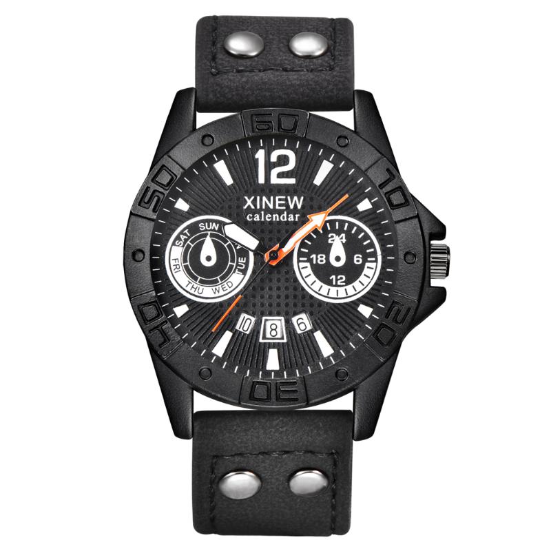 

Wristwatches 2021 Latest Brand Watches Mens Fashion Date Quartz Watch Men Leather Analog Sports Gifts Business Relogio Masculino, Slivery;brown