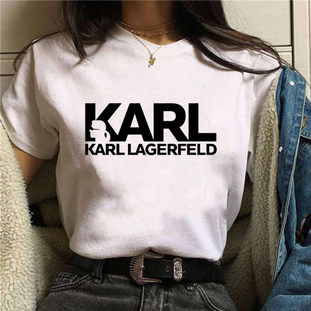 

Luxury Brand t shirt Brand Karls T Summer Top Short Sleeve O-neck Tshirt Women Clothing Fashion Casual Tee Shirt Femme Mujer Ca, 33975