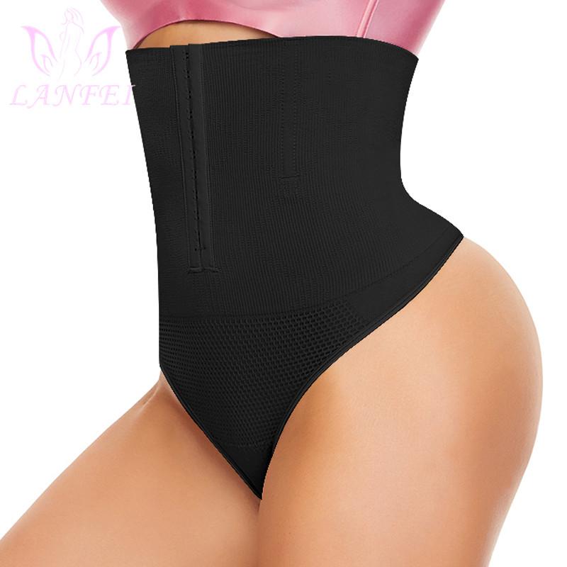 

Women' Shapers LANFEI Women High Waist Body Shaper Thong Underwear Tummy Control Panties Slimming Shapewear Panty Belly Knicker, Black