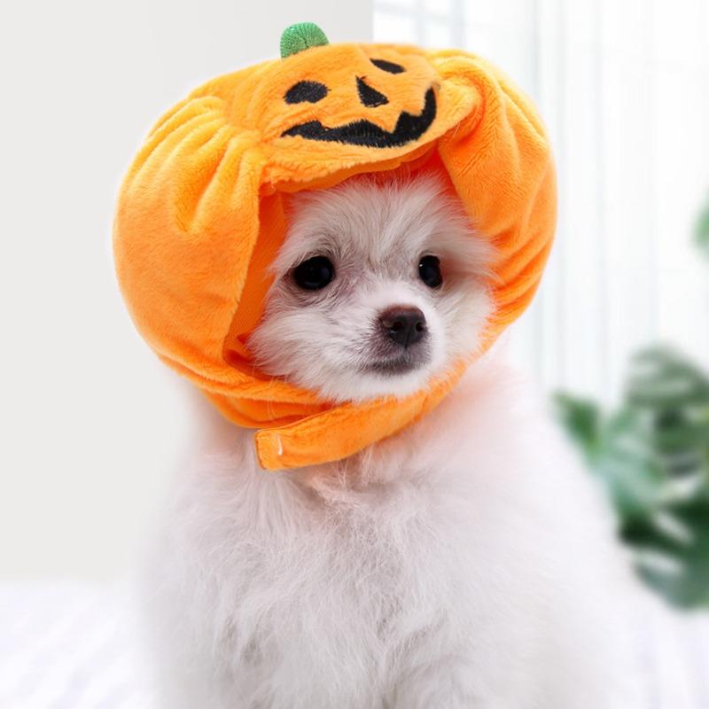 

Dog Apparel Pet Hat Cap Halloween Ghost Pumpkin Hats Dress Up Accessories For Small Medium Large Dogs Outdoor Costume Cosplay