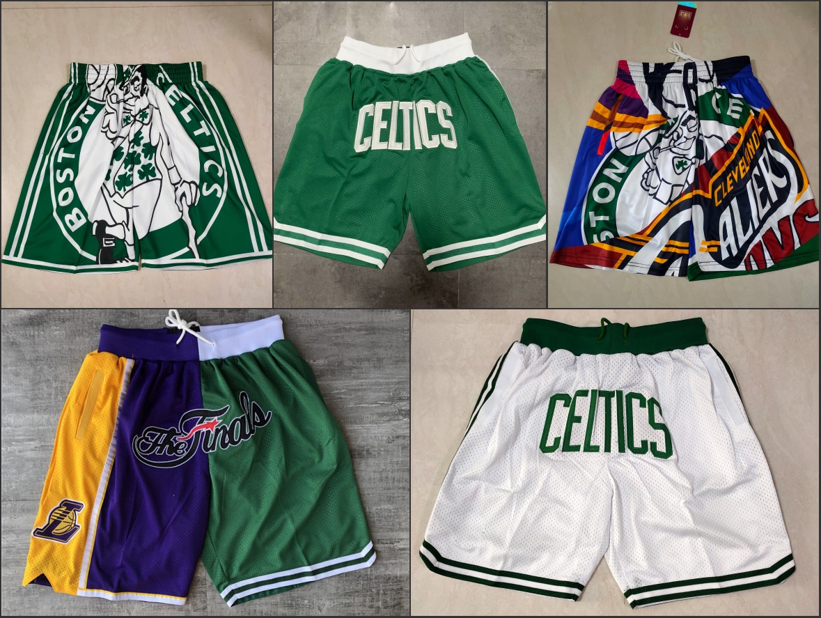 

Boston Celtics''Men Just Don HWC's Big''Face Green Basketball Shorts