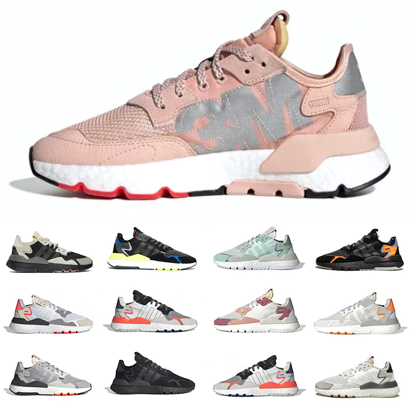 

Mens sneakers Nite jogger shoes Collegiate Green White red Silver Vapour Pink Metallic Blue Pride Black Res Grey Solar Orange Grey Pack men women trainers sports shoe, Sky blue