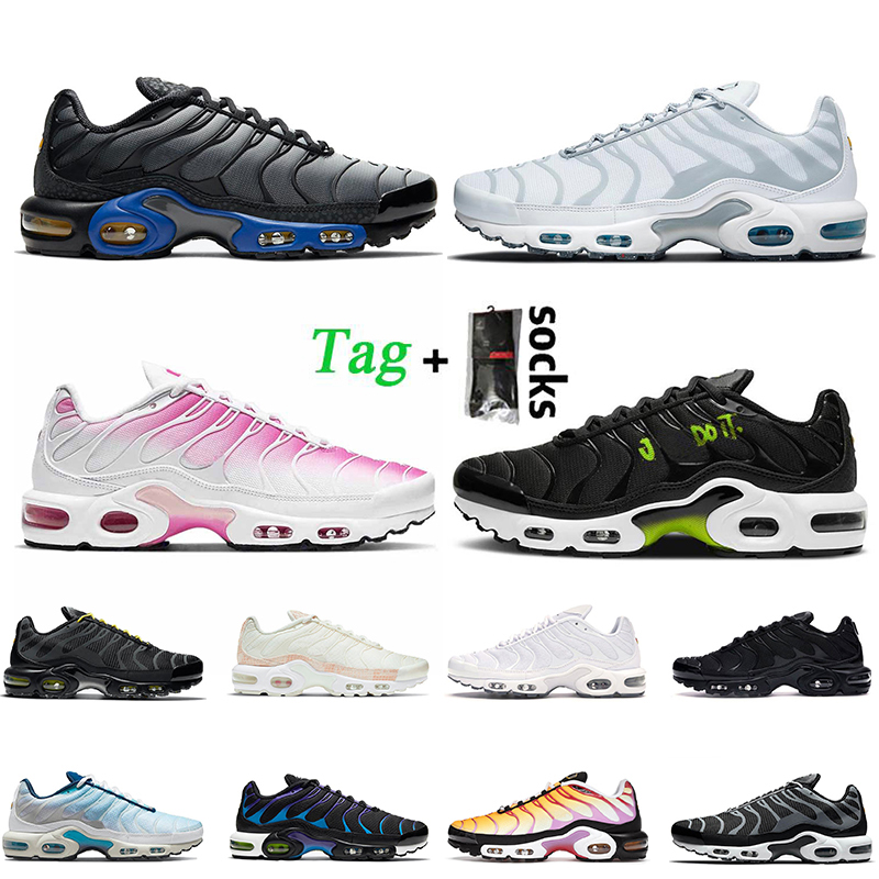 

Fashion Plus Tn Men Women Running Shoes Tns Triple White Black Yellow Pink Snakeskin Sneakers Kaomoji Kiss My Airs Sherbert Psychic Blue Trainers