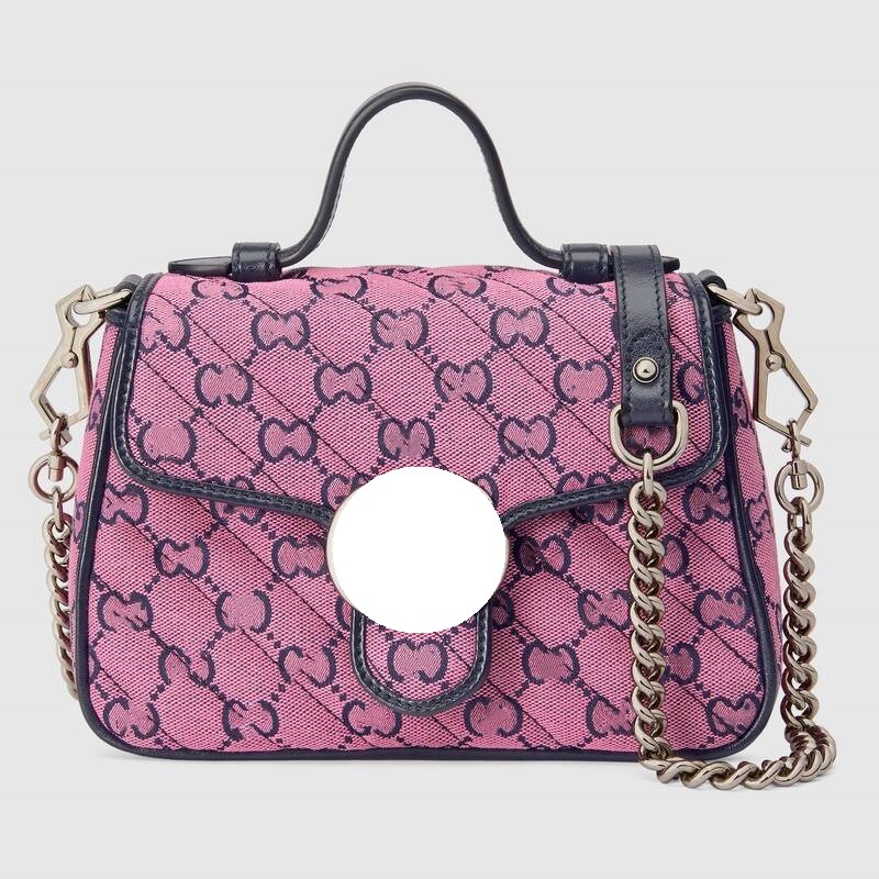 

5A+ Women's Fashion High Quality Leather Designer Bag Marmont Mini handbag Spring Buckle Flip Cover Detachable Chain Shoulder Strap Shoulders Bags, Green