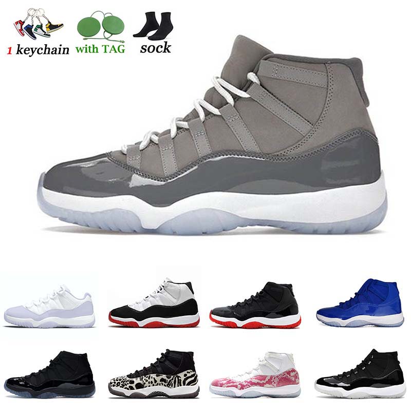 

2022's Biggest Fashion Jumpman 11s Cool Grey 11 Basketball Shoes Size 47 For Mens Women Pure Violet Pantone Animal Instinct High Low Concord Bred White UNC Sneakers, D36 low cool grey 40-47