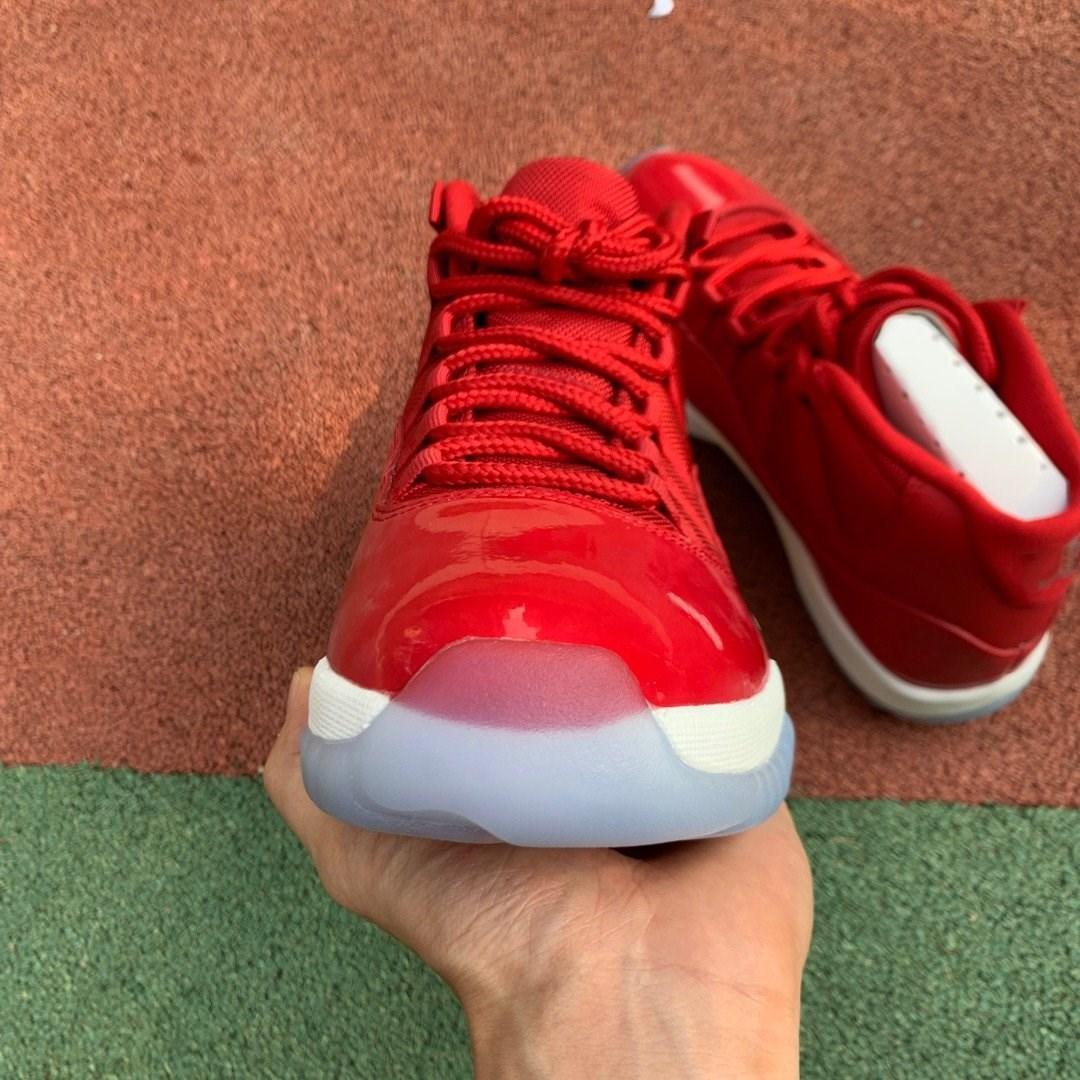 

Good Jumpmen 11 Retro Win Shoes Like GYM RED BLACK WHITE designer sneaker Schoenen, Bubble wrap packaging