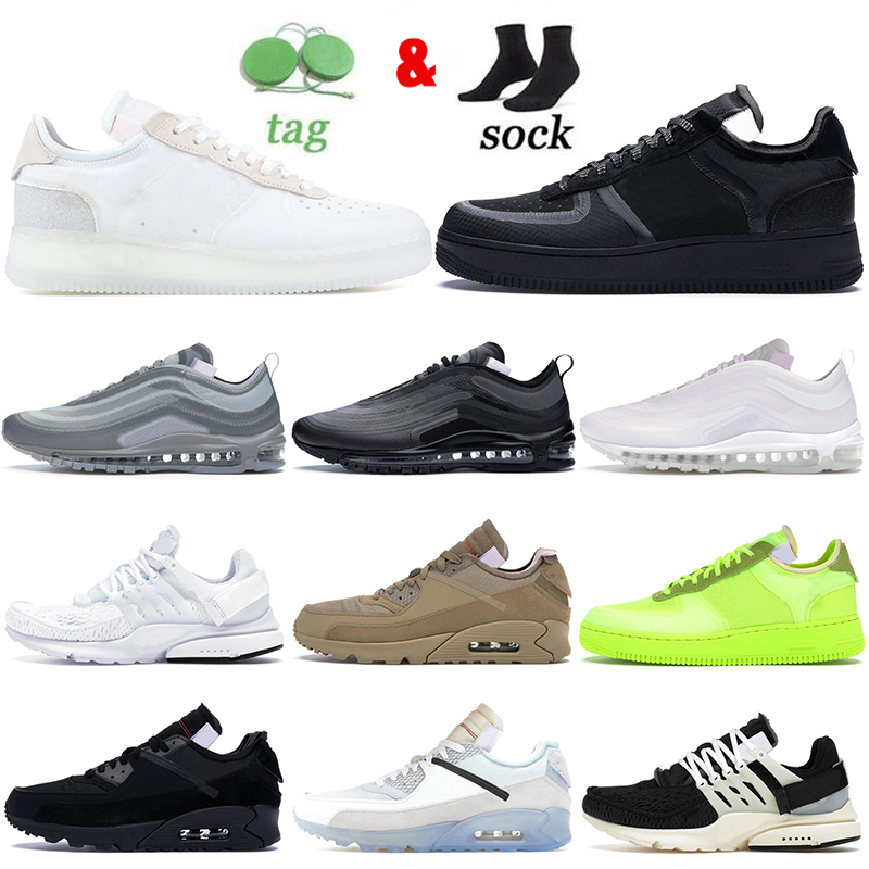 

Wholesale Women Mens Casual Shoes Air Force One 1 AirMax Max 90s Vapormax Flyknit NIK White Off AirForce Luxury Designer Vapor Trainers Sneakers, D12 36-45 offfwhite