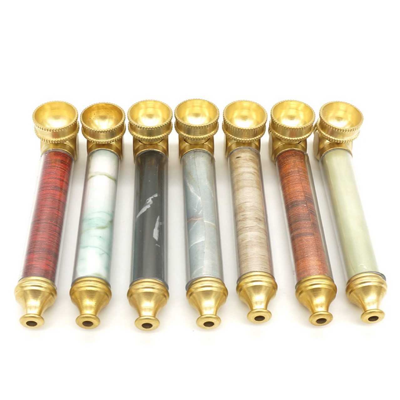 

Modern simple brass pipe, fashionable design style cigarette set