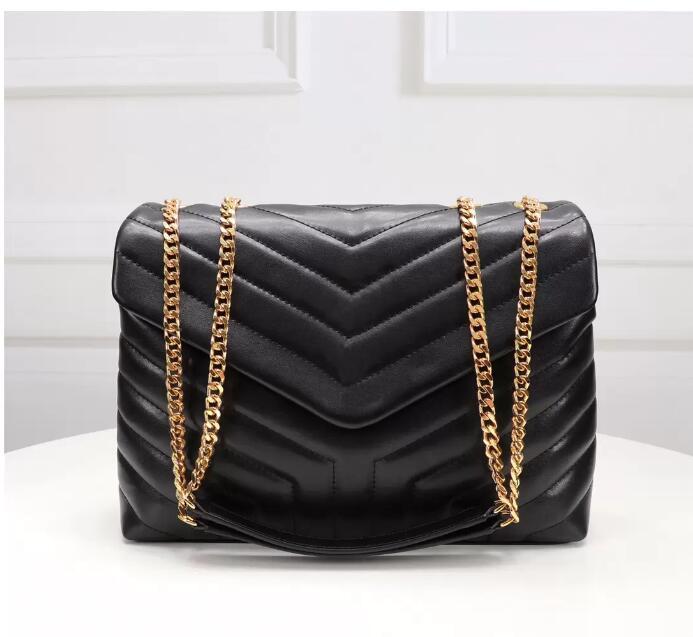 

Designer Bags 2022 Womens Gold Chains Leather Handbag Purse Lady Fashion Shoulder Bag High Quality Messenger Totes, Shipping(no send)