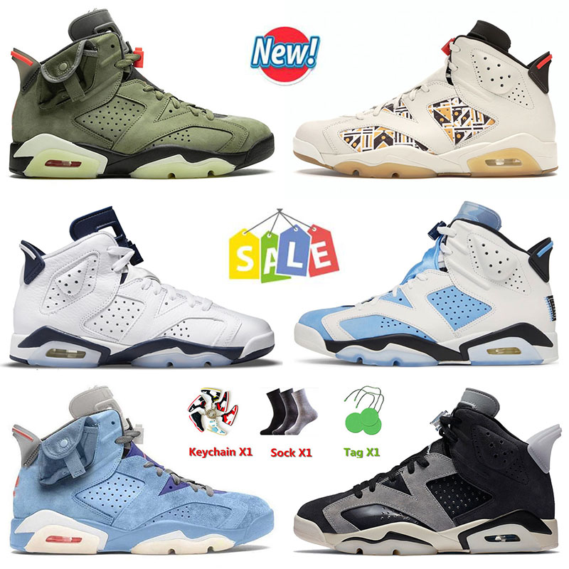 

2022 Fashion Basketball Shoes 6 6s VI Cactus Jack Jumpman Unc Tech Chrome Singles Day Triple Black Unc Hare Tour Yellow Black Infrared Sneakers Trainers, C50 unc 40-47