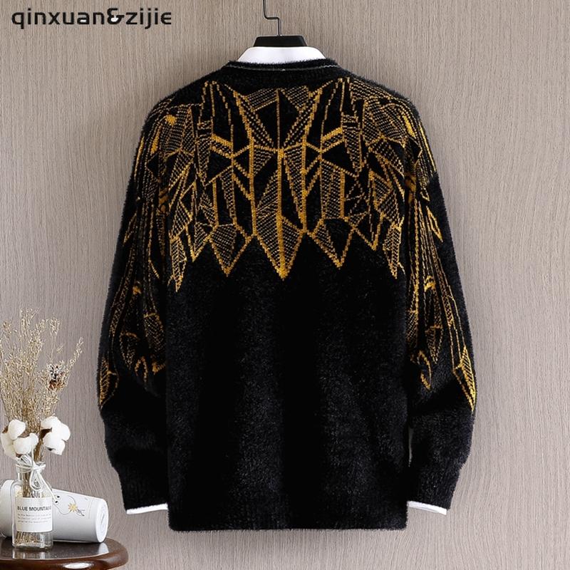 

Men's Sweaters Sweater Men Streetwear Pullover Knit Jumpers Hip Hop Autumn Pull Over Spandex O-neck Oversize Couple Casual, Black