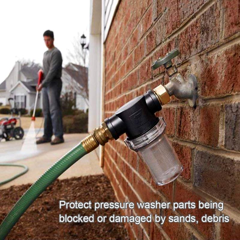 

Watering Equipments KKmoon Garden Hose Filter For Pressure Washer Inlet Water Sediment Attachment 100 Mesh And 40 Screen, As pic