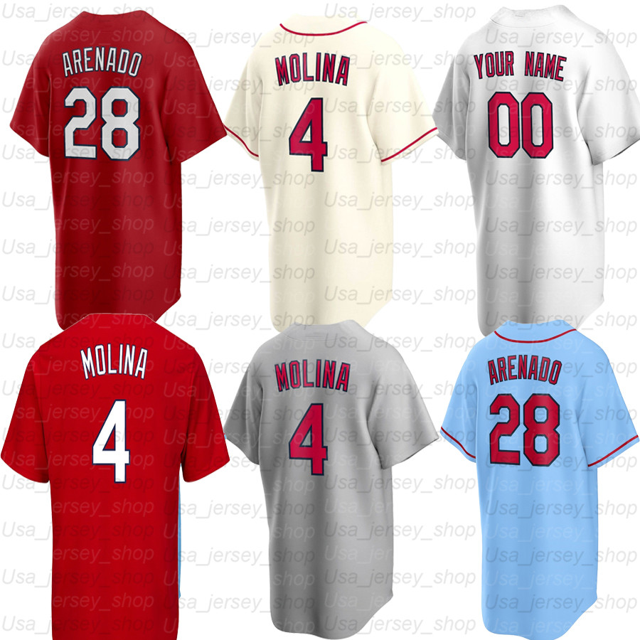 

Baseball Jerseys 4 Yadier Molina 28 Nolan Arenado 3 Jedd Gyorko 6 Stan Musial 12 Paul DeJong, Youth cool base/white