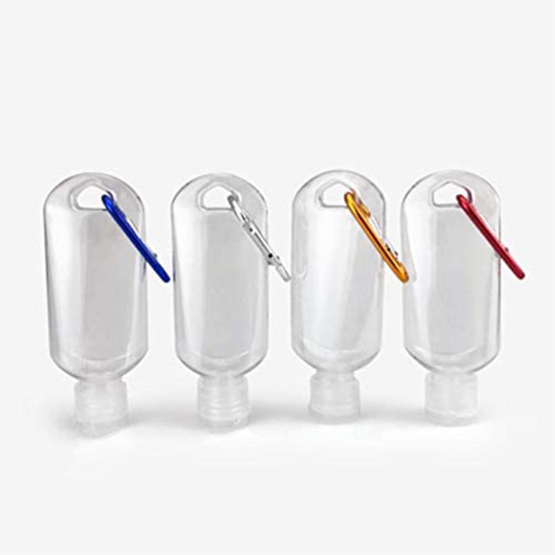 

Liquid Soap Dispenser Mini Clear Keychain Bottles Portable Travel Plastic Leakproof Empty Containers Flip Cap Cosmetics Container Tools