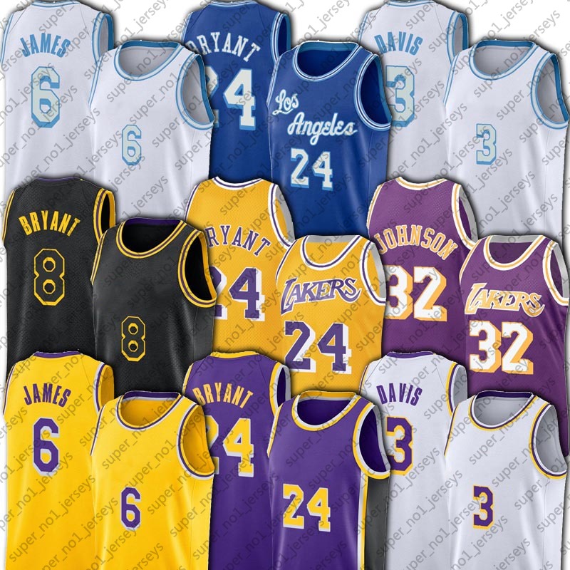 

Russell 0 Westbrook Jersey James 23 LeBron Basketball Anthony 3 Davis LosAngelesLakersBryantJerseys, Blue;black