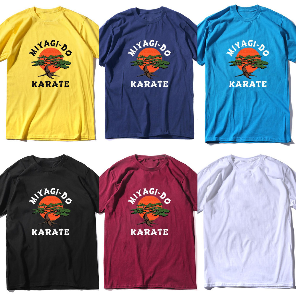 

Unisex 100% Cotton Miyagi Do Jo T-Shirt -Inspired by Karate Kid Funny Shirt Martial Art Retro Cool Men's T-shirt women soft tee L0324, White;black