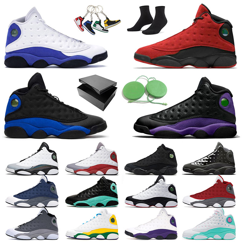 

2021 Newest Jumpman 13 13s Trainers Basketball Outdoor Shoes Dark Powder Blue Hyper Royal Court Purple Women Men Sports Sneakers Gold Glitter Flint Reverse Bred, # 40-47 dark powder blue