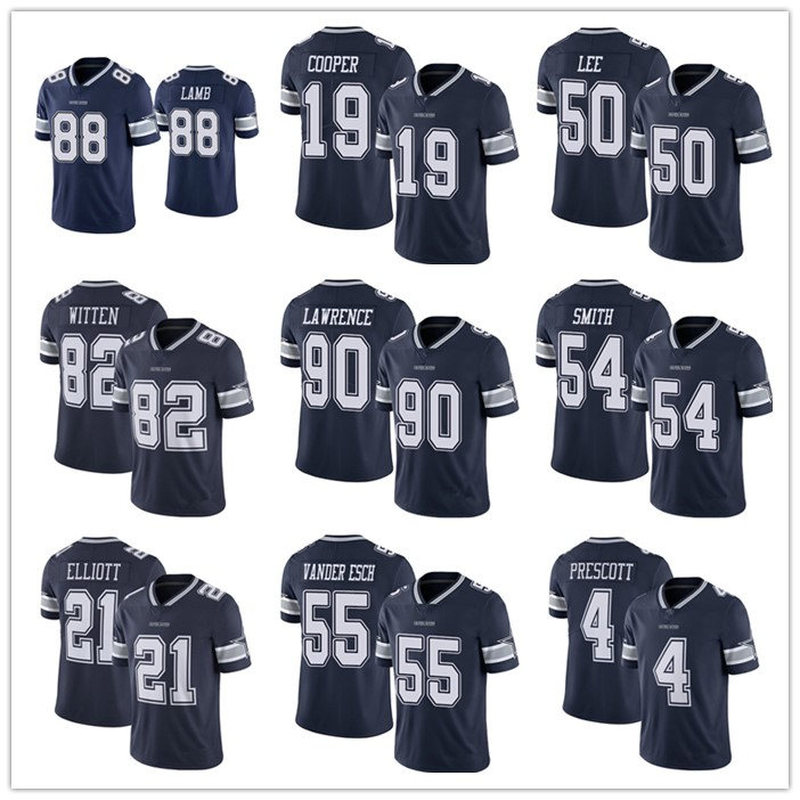 

DallasCowboysMEN WOMEN YOUTH 4 Dak Prescott 21 Ezekiel Elliott Vapor Untouchable Color Rush Limited Player Jersey, Black;red