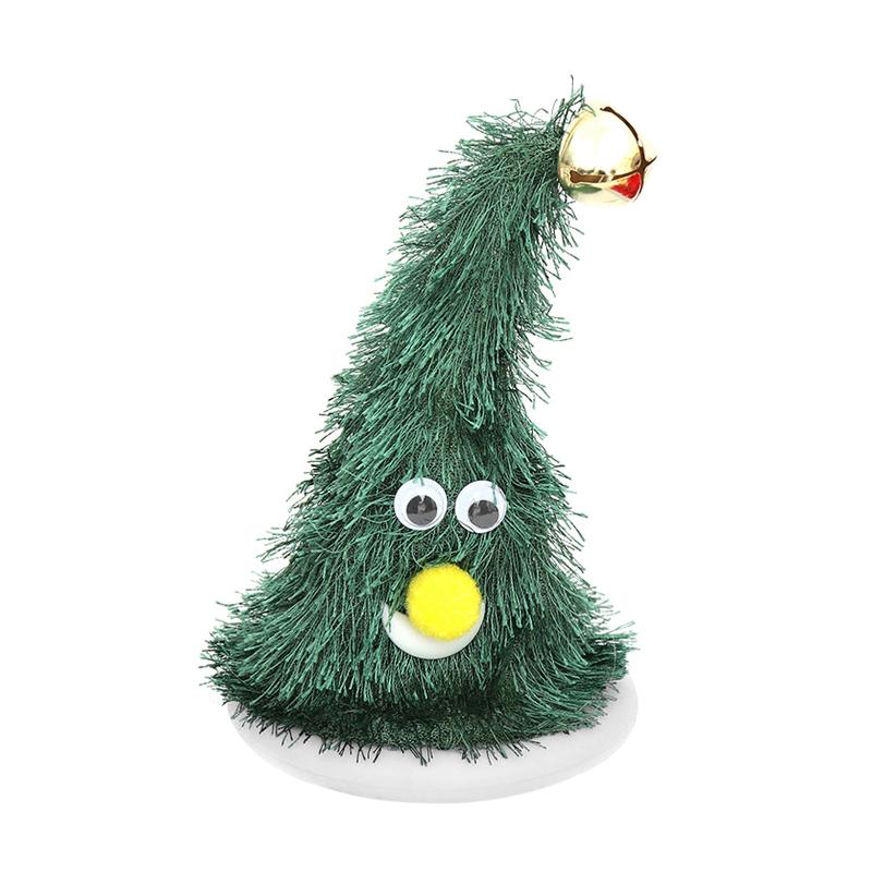 

Christmas Decorations Tree Festival Atmosphere Fun Electric Toy Santa Hat Party Supplies Dancing Rotating Gift Handcrafted Music Cute