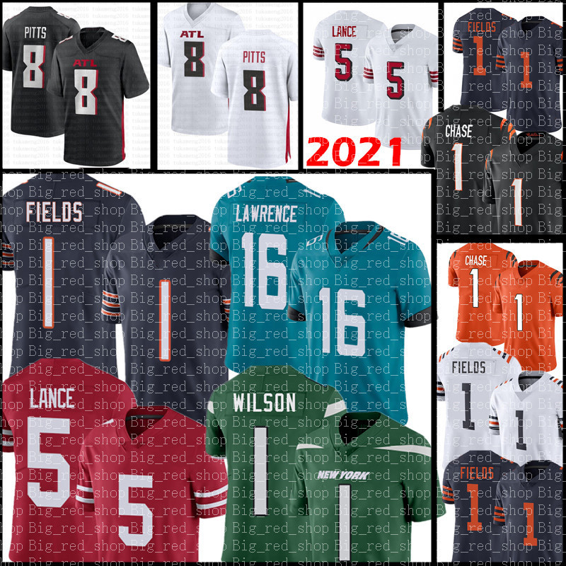 

Chicago Bears Justin Fields Jersey Jacksonville Jaguars Trevor Lawrence New York Jets Zach Wilson San Francisco 49ers Trey Lance Kyle Pitts, New {lieying}
