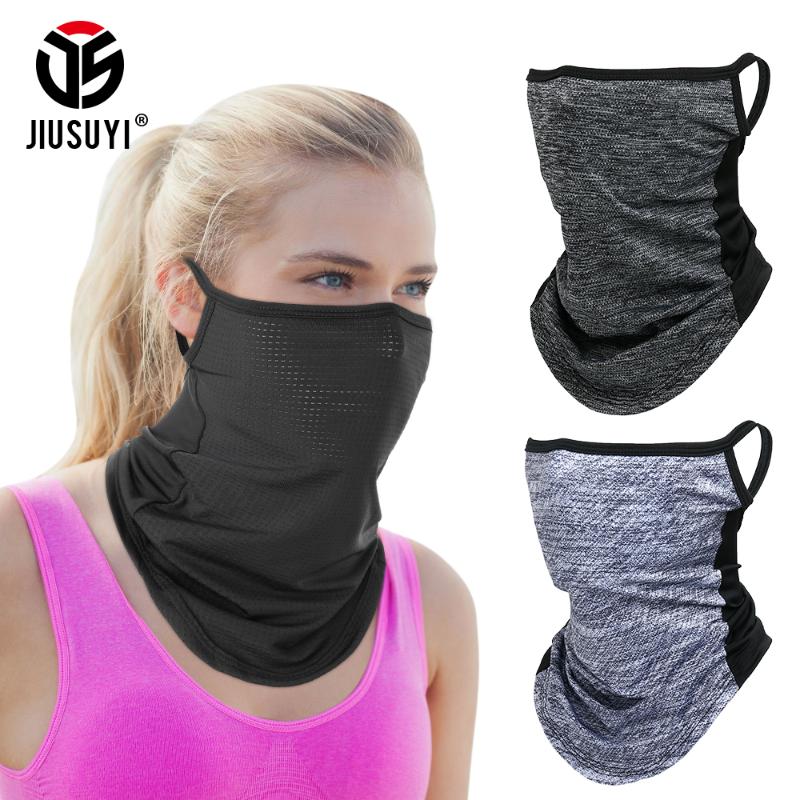 

Scarves Hanging Ear Triangle Bandana Breathable Sport Scarf Half Face Cover Outdoor Cycling Fishing Neck Gaiter Sunscreen Accessories, Blue;gray