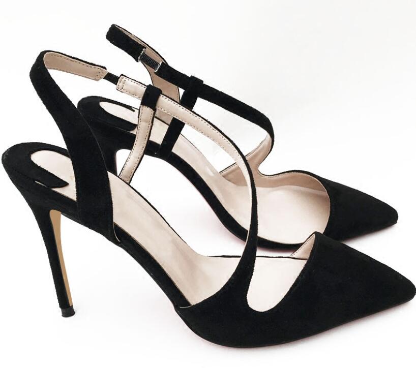 

Women Shoes Red Bottoms High Heels Sexy Pointed Toes big small size euro34-45 heel height 8cm 10cm 12cm Pumps Come With Logo dust bags Weddi, Black