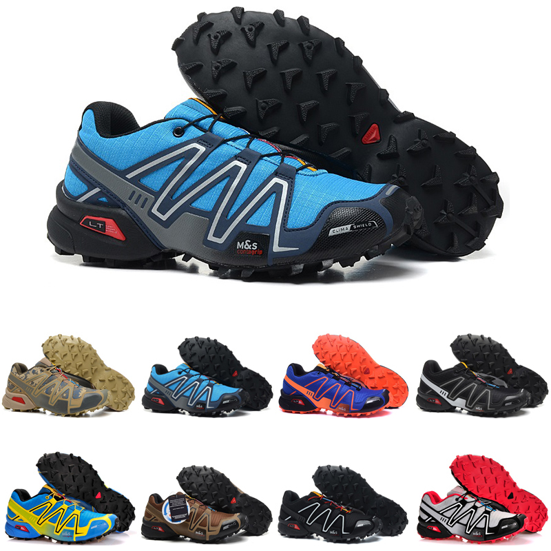 

high quality speed cross 3 outdoor mens running shoes SpeedCross runner Jogging III Black Green Pink Grey #23 Men Trainers Sports Sneakers chaussures zapatos, Color #22