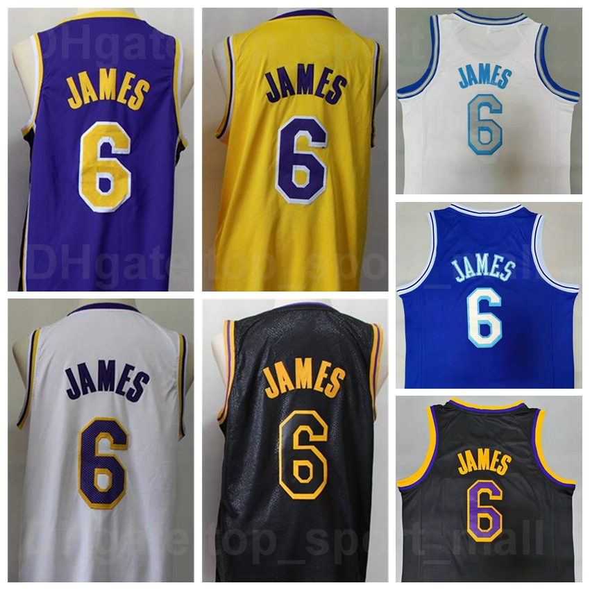 

Men Tune Squad LeBron James Basketball Jersey 6 Movie Looney Tunes Team Color Black Blue White Yellow Purple All Stitched For Sport Fans Bre, Black;red