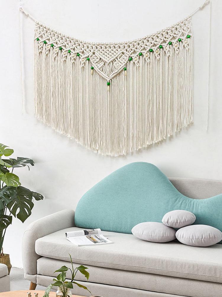 

Tapestries Hand-woven Pendant Macrame Wall Hanging Boho Woven Tapestry Bohemian Crafts Room Decoration Gorgeous For Home Decor