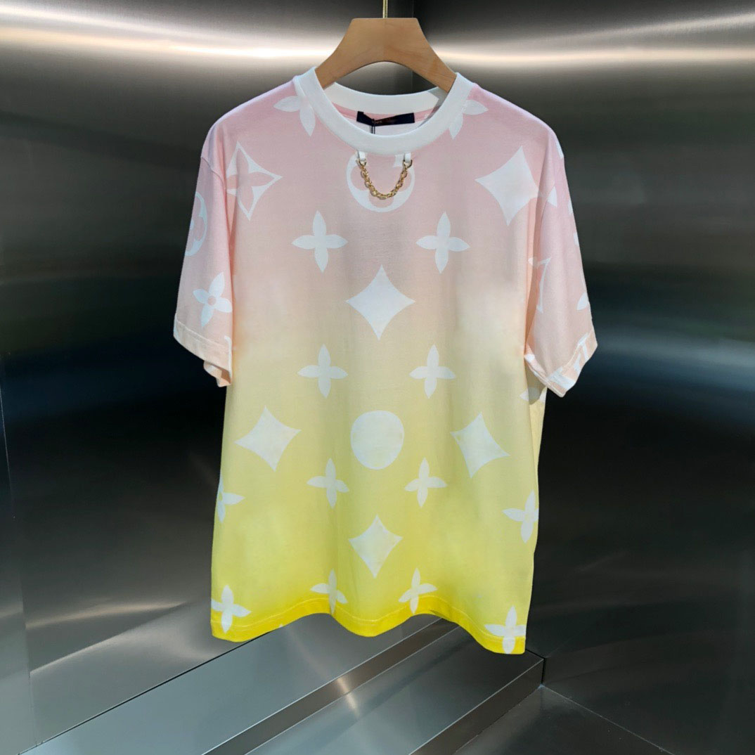 

2021ss spring and summer new high grade cotton printing short sleeve round neck panel T-Shirt Size: m-l-xl-xxl-xxxl Color: black white bb52x